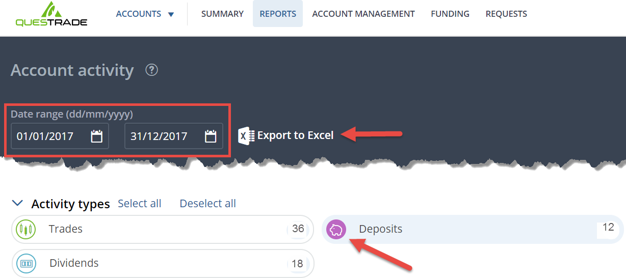Questrade Gic Rates How to Calculate Your Rate of Return at Questrade – Canadian Portfolio ...